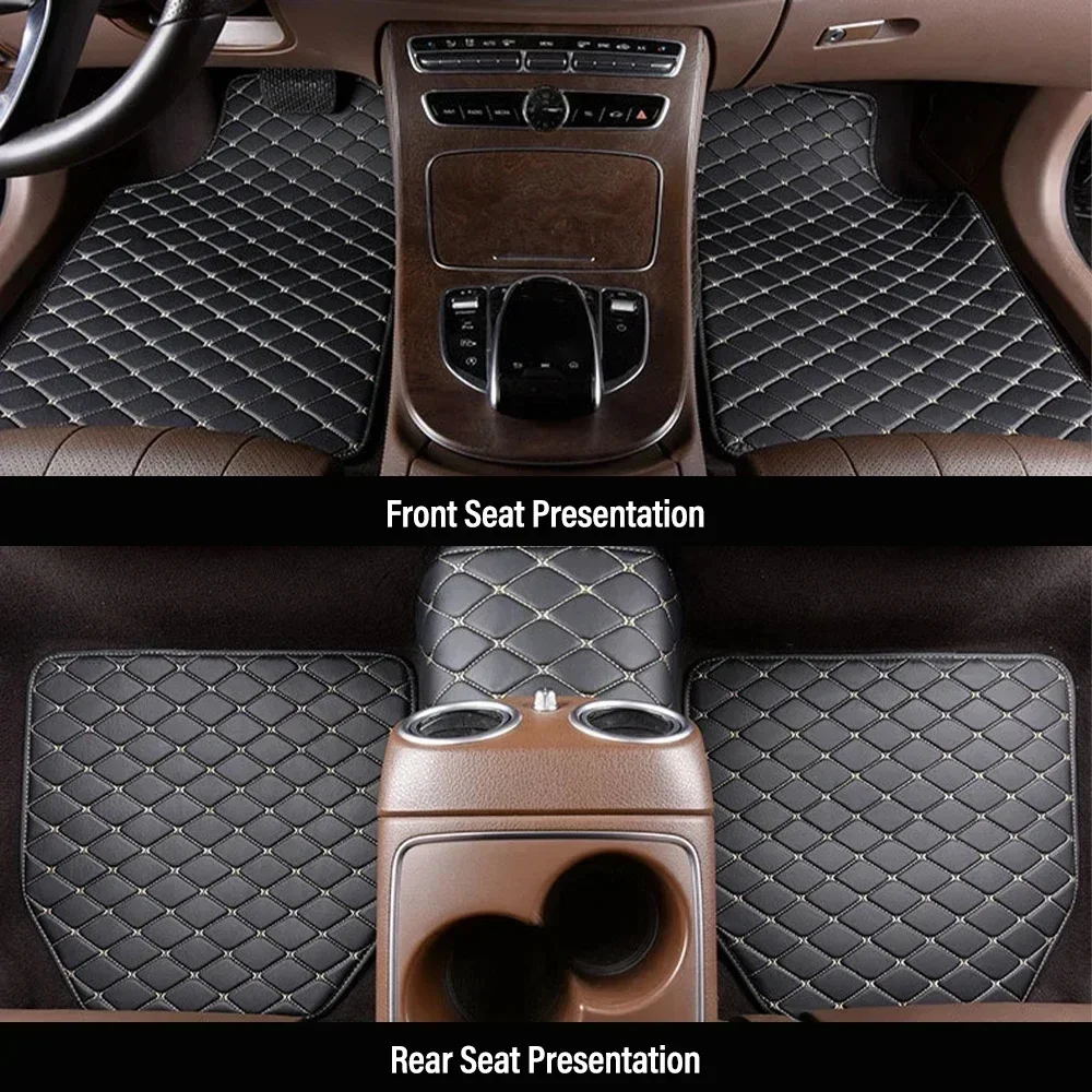 Car Floor Mats Universal Waterproof Leather - Tappetini Auto 4 Pezzi Universali in