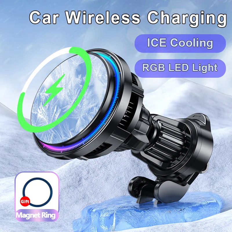 Wireless Car Charger Mount Fast Charging - Supporto per caricabatteria da auto wireless