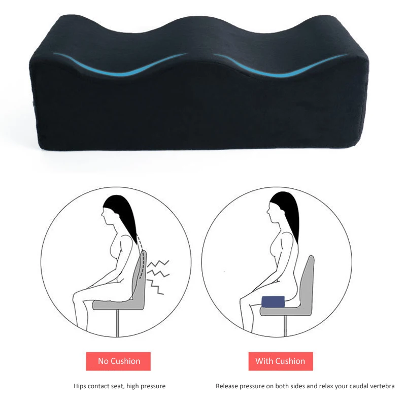 Memory Foam Car Neck Pillow Lumbar Support - Cuscino per Glutei in Schiuma ad