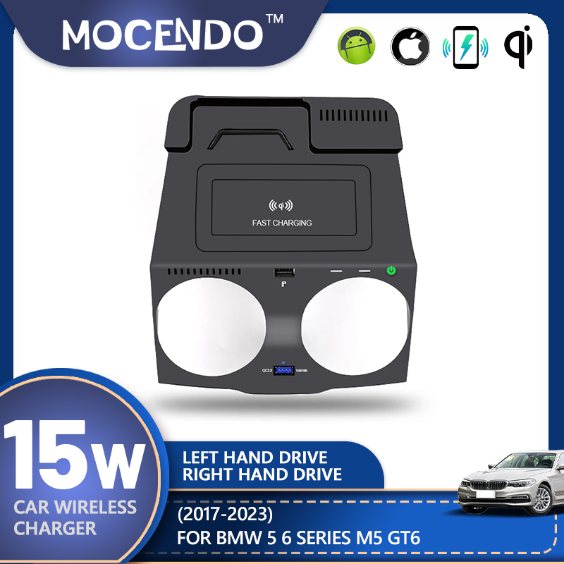 Wireless Car Charger Mount Fast Charging - Per BMW Serie 5 6 G30