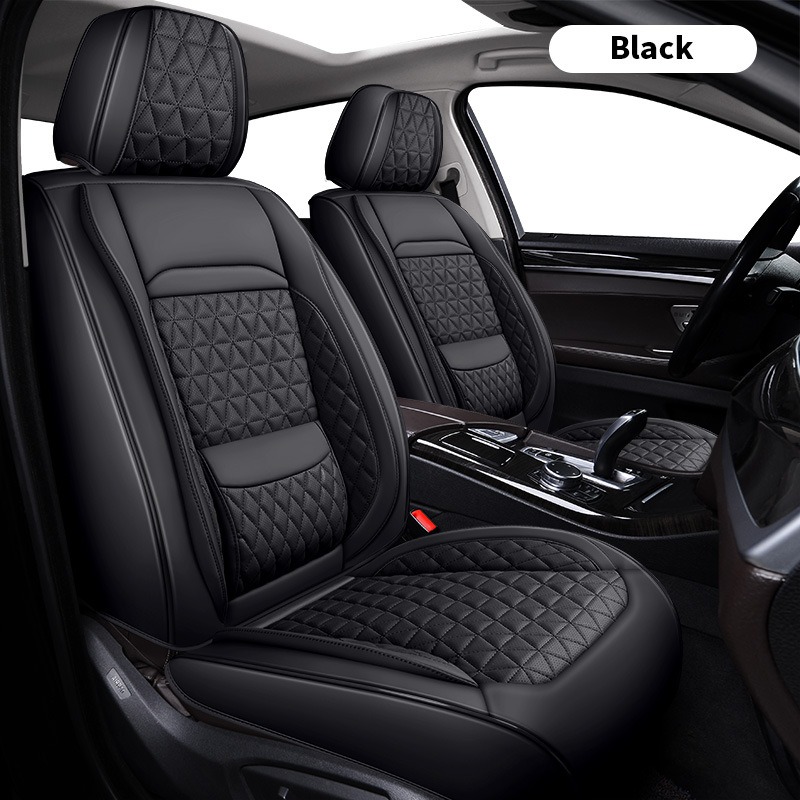 Leather Car Seat Covers Full Set Universal - Set completo di coprisedili per auto,
