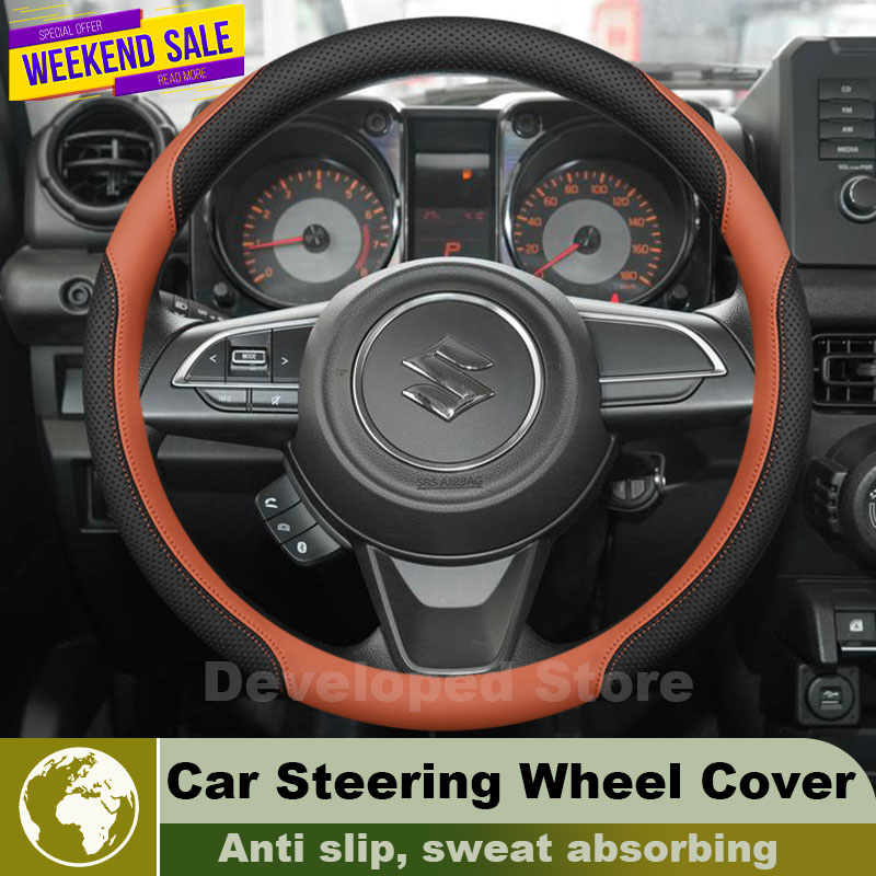 Coprivolante in Pelle per Suzu - Car Steering Wheel Cover Anti Slip Breathable recensione e prezzo