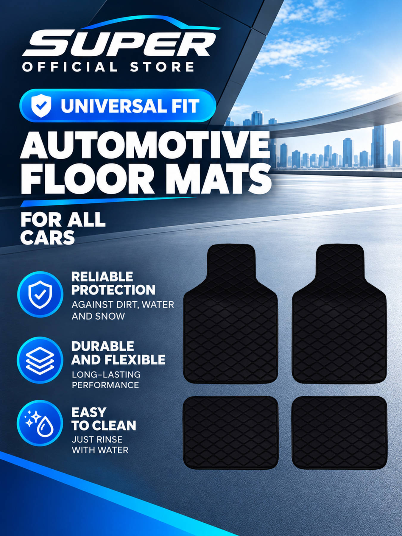 Tappetini per auto, set comple - Car Floor Mats Universal Waterproof Leather recensione e prezzo