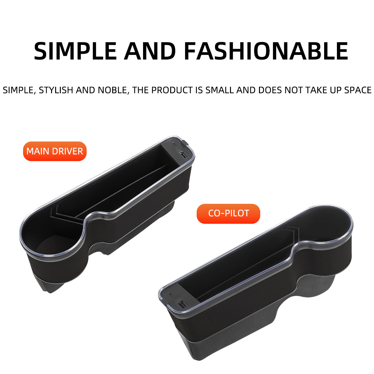 Organizzatore per Fessure Auto - Seat Gap Filler Organizer With Usb Charger recensione e prezzo