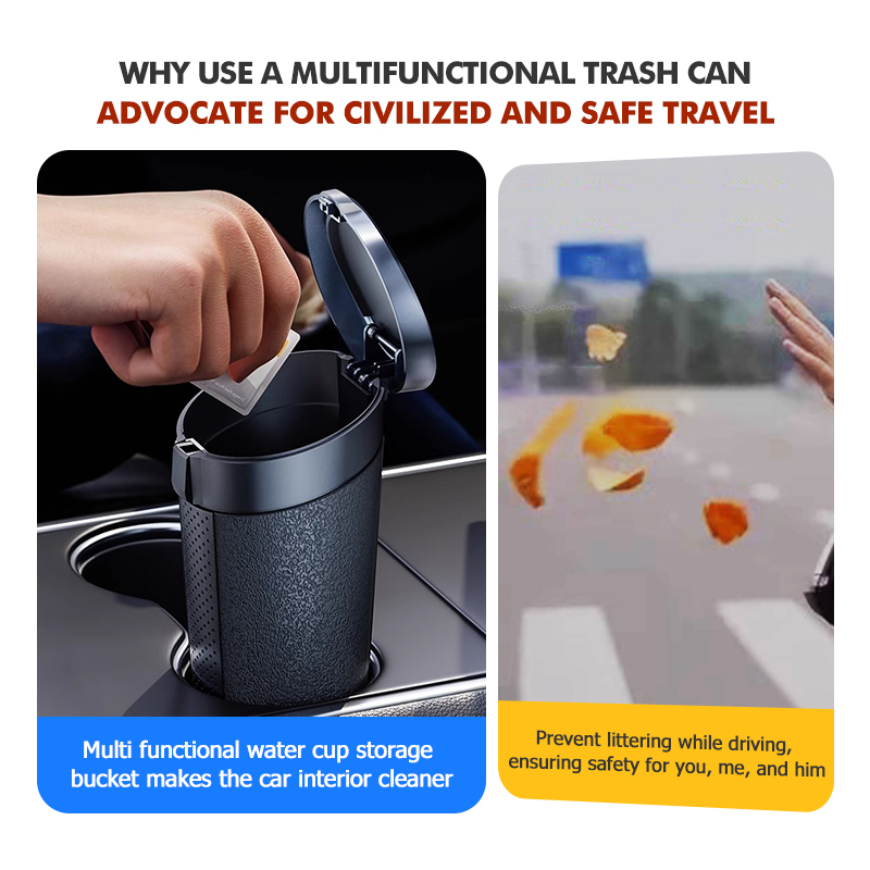 Cestino per auto resistente e  - Waterproof Car Trash Can With Lid recensione e prezzo