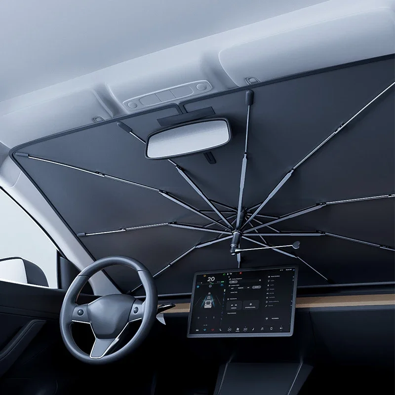 Parasole Pieghevole per Parabr - Car Sunshade Windshield Umbrella Foldable recensione e prezzo