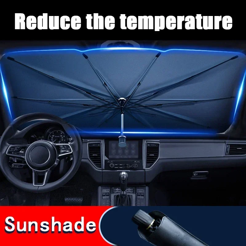 Parasole Pieghevole per Parabr - Car Sunshade Windshield Umbrella Foldable recensione e prezzo